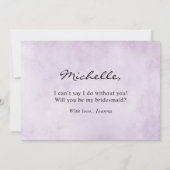 ナス・パープル・プラム私の花嫁になる 招待状 (裏面)