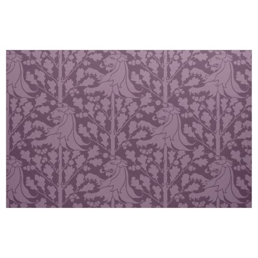 ナス・ライオンとオーク ファブリック (ファットクウォーター)