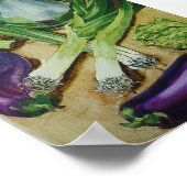 ナス、リーク&アーティチョーク ポスター (角)