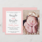 ナズルとグズルベビーフォト招待状 招待状 (正面/裏面)