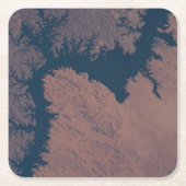 ナセル湖 スクエアペーパーコースター (正面)
