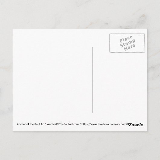 ナタナエルとイチジクの木はがき ポストカード (裏面)