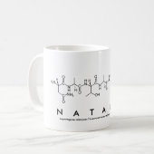 ナタリアのペプチッド名前のマグ コーヒーマグカップ (正面左)