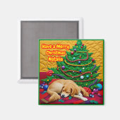 ナタリア~ メリークリスマス ~ ツリー おもちゃ 犬 ~ マグネット (正面/裏面)