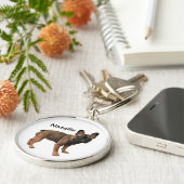 ナタリー・ファウン・カフランスのラー・ブルドッグ キーホルダー (側面)