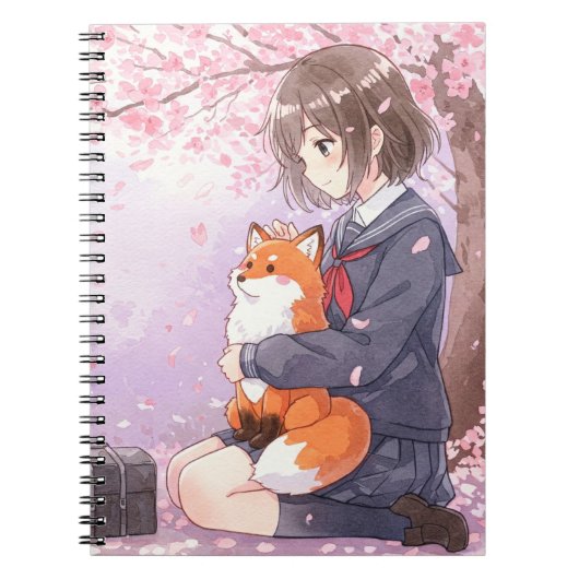 ナターシャさん制服の少女 ノートブック (正面)