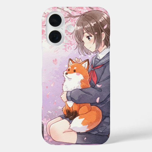 ナターシャさん制服の少女 Case-Mate iPhoneケース (裏面)