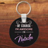 ナターシャもちろん私の名素晴らし前 キーホルダー (正面)