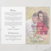 ナターシャカソリッ結婚クスの集団式典礼プログラム (正面)