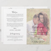 ナターシャカソリッ結婚クスの集団式典礼プログラム (正面/裏面)