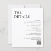 ナターシャフォトモノグラムモダン結婚式招待状 (裏面)