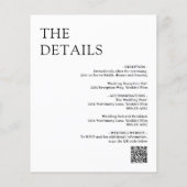 ナターシャフォトモノグラムモダン結婚式招待状 (裏面)