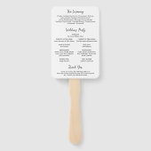 ナターシャフォトモノグラムモダン結婚式 プログラム ハンドファン (裏面)