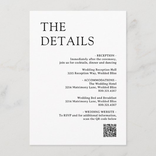 ナターシャ・モノグラモダンム結婚ズ エンクロージャーカード (正面)