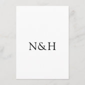 ナターシャ・モノグラモダンム結婚ズ エンクロージャーカード (裏面)