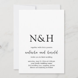 ナターシャ・モノグラモダンム結婚ズ 招待状