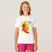 ナターシャ・ユスによる激辛ペッパー Tシャツ (正面フル)