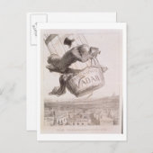 ナダル(1820-1910)写真をヘイに昇華 ポストカード (正面/裏面)