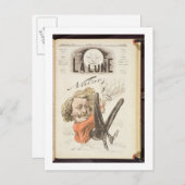 ナダール（1820-1910）「ラ・リュンヌ」表紙 ポストカード (正面/裏面)
