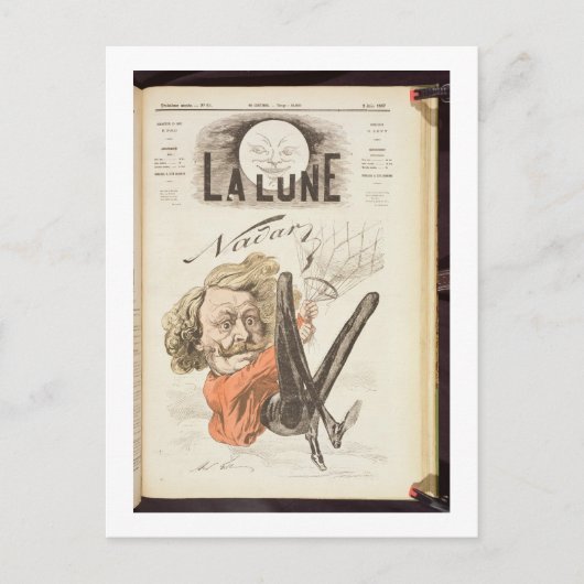 ナダール（1820-1910）「ラ・リュンヌ」表紙 ポストカード (正面)