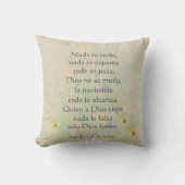 『ナダ·テ·ターベ』サン·テレサ·デ·アビラ&イングスペインのリッシュ クッション (正面)