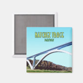 ナチェストレースパークウェイテネシーミシシッピ マグネット (正面/裏面)