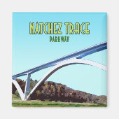 ナチェストレースパークウェイテネシーミシシッピ マグネット (正面)