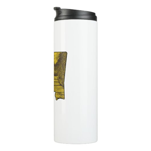 ナチェストレースパークウェイミシシッピの地図 タンブラー (回転右)