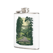 ナチェストレースパークウェイミシシッピ森林 フラスク (左)
