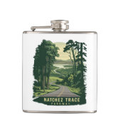 ナチェストレースパークウェイミシシッピ森林 フラスク (正面)