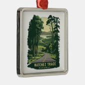 ナチェストレースパークウェイミシシッピ森林 メタルオーナメント (右)