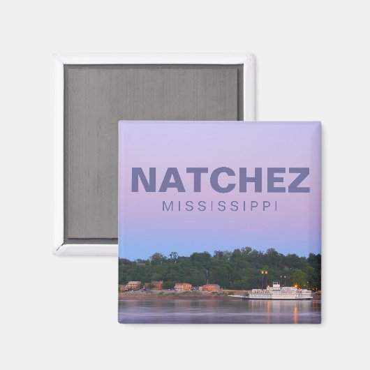 ナチェス、ミシシッピ州の土産休暇マグネット マグネット (正面/裏面)