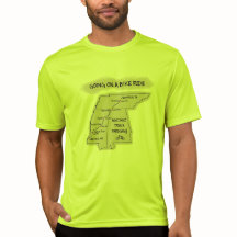 ナチェズのトレースTシャツを自転車で着る