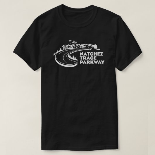 ナチェズトレースパークウェイバイク Tシャツ (デザイン正面)