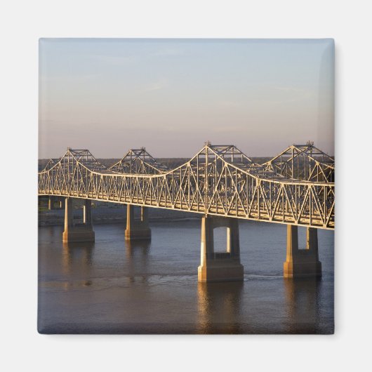 ナチェズ・ヴィダリアの橋が架かる マグネット (正面)