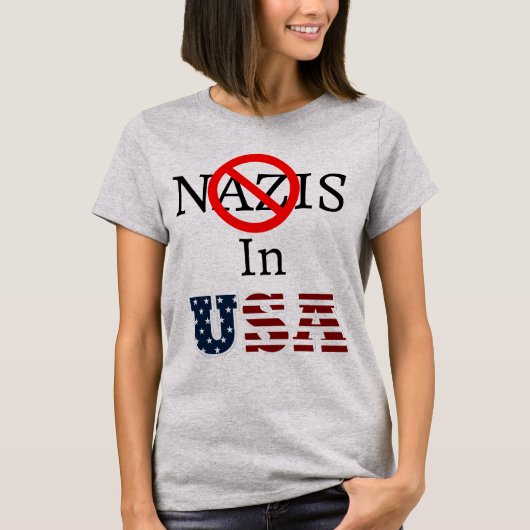 ナチス反対Tシャツ Tシャツ (正面)