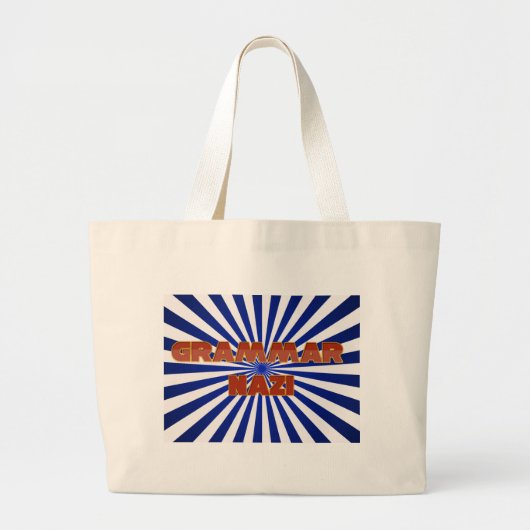 ナチス文法 ラージトートバッグ (正面)