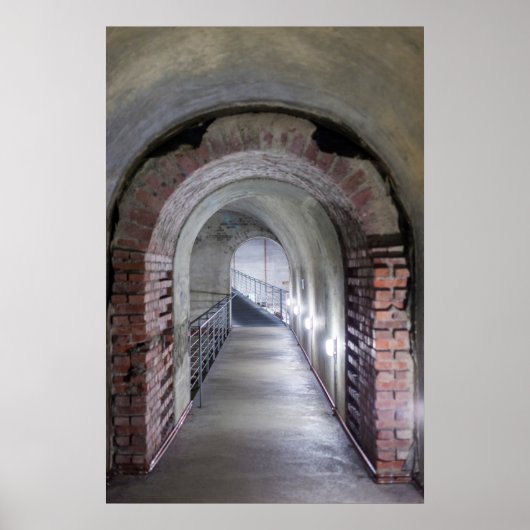 ナチス空襲用バンカーのトンネル ポスター (正面)