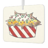 ナチノウハノハズチーズナチョスおもしろいグルメギフト カーエアーフレッシュナー (左)