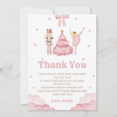 ナチュクラッカー冬の感謝カード 招待状 (正面)