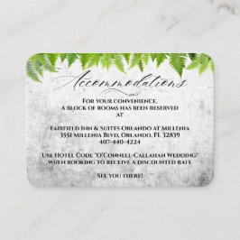 ナチュラエレガントル結婚シダ宿泊施設 エンクロージャーカード