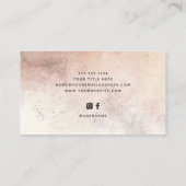 ナチュラシンプルルAuburnアーストーン 名刺 (裏面)