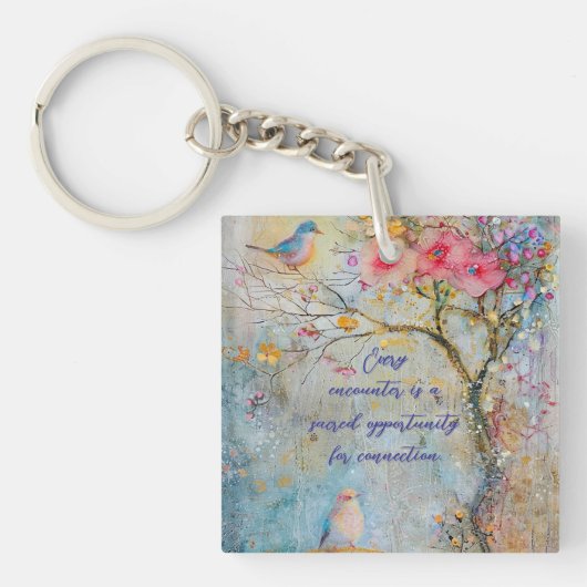 ナチュラルつながりアクリル系キーチェーン キーホルダー (正面)