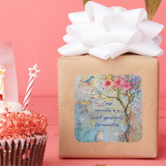 ナチュラルつながりシール スクエアシール (パーティー)