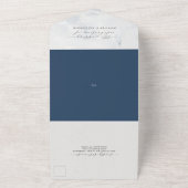 ナチュラルでおしゃれなウェディング オールインワン招待状 オールインワン招待状 (外側)