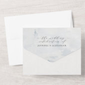 ナチュラルでおしゃれなウェディング オールインワン招待状 オールインワン招待状 (裏面)