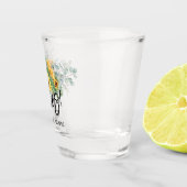 ナチュラルなひまわりとユーカリの花嫁お別れパーティー ショットグラス (右)