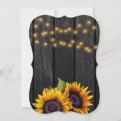 ナチュラルなひまわりウェディング延期のお知らせ 招待状 (裏面)