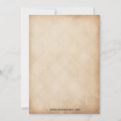 ナチュラルなひまわり ウェディングシャワーの招待状 招待状 (裏面)