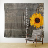 ナチュラルなひまわり ウェディングパーティー フォトブース 背景 タペストリー (インサイチュ(横))